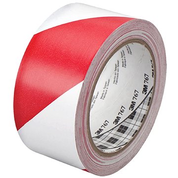 Vikpap PP 80 mm × 200 m červeno-bílá nelepící