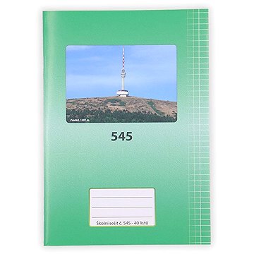 Vikpap 545, A5 čtverečkovaný, 40 listů