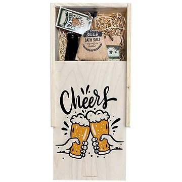 

BOHEMIA GIFTS Dárková dřevěná bedna - pro pivaře Cheers