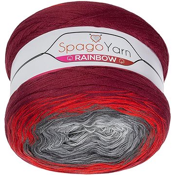 

BELLATEX SpagoYarn Rainbow 250 g - 15 šedá, červená, vínová