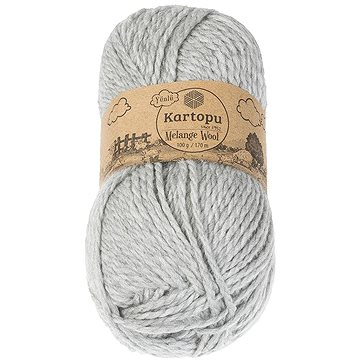 

BELLATEX Melange Wool 100 g - 1000 melír šedý