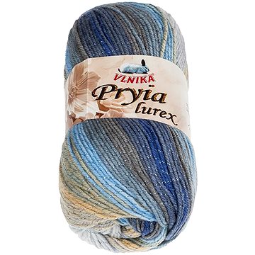 

BELLATEX Příze Pryia lurex 100 g - 302 šedá, modrá, béžová
