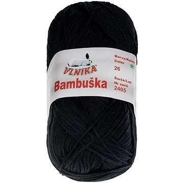 

BELLATEX Příze Bambuška 50 g - 26 černá