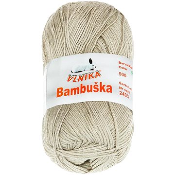 

BELLATEX Příze Bambuška 50 g - 500 kávová