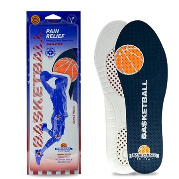 

Footgel Gelové vložky do bot BASKETBALL s vůní - eukalyptus, velikost 39-42