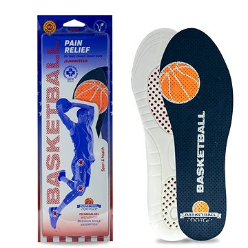 

Footgel Gelové vložky do bot BASKETBALL s vůní - eukalyptus, velikost 43-47