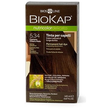 

BIOKAP Nutricolor Delicato 5.34 Honey Chestnut Gentle Dye 140 ml