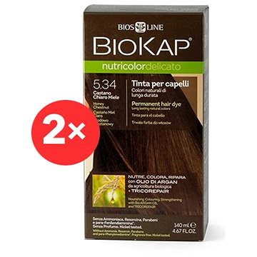 

BIOKAP Nutricolor Delicato Honey Chestnut Gentle Dye 5.34 (2× 140 ml)