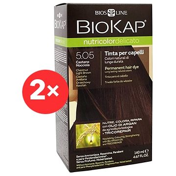 

BIOKAP Nutricolor Delicato Dark Golden Blond Gentle Dye 6.30 (2× 140 ml)