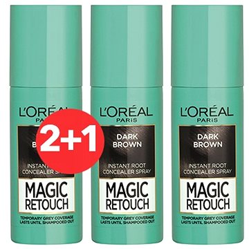 

L'ORÉAL PARIS Magic Retouch 2 Dark Brown 3 × 75 ml