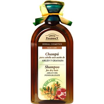GREEN PHARMACY Šampon pro suché vlasy Arganový olej Granátové jablko 350 ml - Šampon