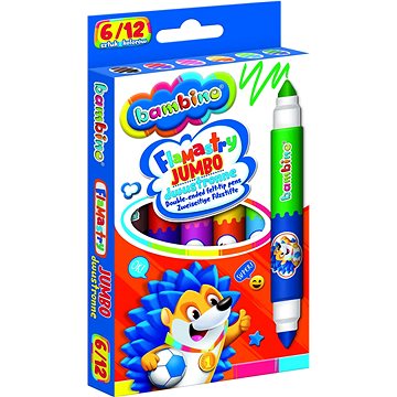 

KIK KX5477 BAMBINO Jumbo oboustranné popisovače 6 kusů / 12 barev