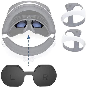 

PGTech Silikonový kryt brýlí pro Playstation VR2 Black