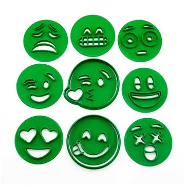 

Vykrojto Sada vykrajovátek Emoji + razítko, 9 ks