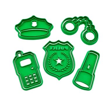 

Vykrojto Sada vykrajovátek Policejní + razítko, 5 ks