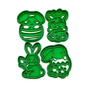 

Vykrojto Sada vykrajovátek Velikonoční zajíčci 4 + razítko, 4 ks