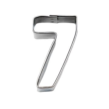

Vykrojto Číslice - 7 - sedm 40 × 25 mm, na perníčky