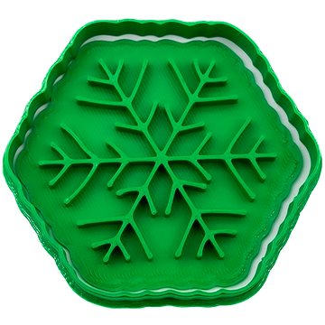 

Vykrojto Vločka 73 × 69 mm, vánoční