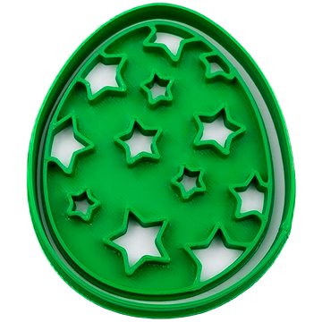 

Vykrojto Vejce - hvězdy 66 × 79 mm, velikonoční