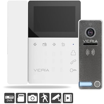 VERIA 7043B bílý + VERIA 230 - Videotelefon