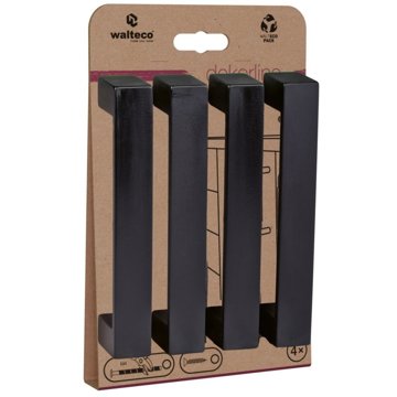 

Walteco Set nábytkových úchytek Torino rozteč 128 mm, ABS, matné černé, 4 ks