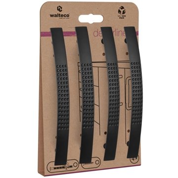 

Walteco Set nábytkových úchytek Portos rozteč 128 mm, matné černé, 4 ks