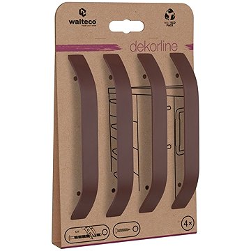 

Walteco Lugano Set nábytkových úchytek rozteč 128 mm, matná vínová, 4 ks