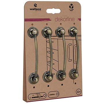 

Walteco Sapri Set nábytkových úchytek rozteč 96 mm, bronz, 4 ks