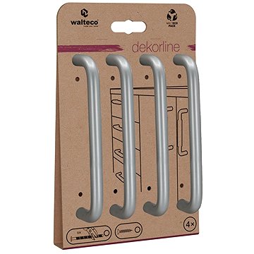 

Walteco Set nábytkových úchytek Gissi rozteč 128 mm, matný chrom, 4 ks
