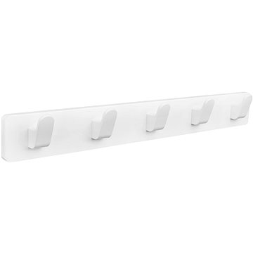 

Walteco Bílá věšáková lišta z MDF, 550 × 70 mm, 5 háčků