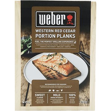 

Weber udící prkénka z cedrového dřeva pro jednu porci