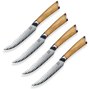 

Dellinger Sada 4 steakových nožů olive