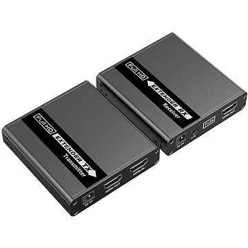 PremiumCord HDMI extender FULL HD 1080p na 70m přes Cat6/Cat6A/Cat7, s lokálním výstupem