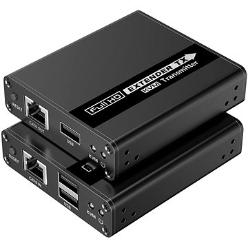 

PremiumCord HDMI KVM extender 4K a FULL HD 1080p na 70m s přenosem USB