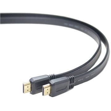 PremiumCord HDMI High Speed propojovací 1m, plochý - Video kabel