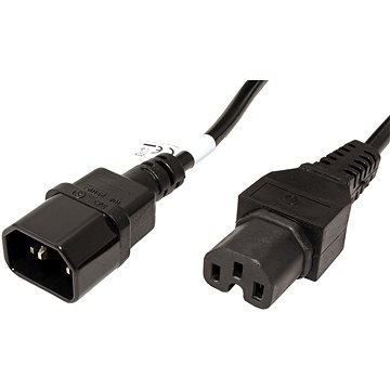 

OEM Kabel síťový prodlužovací, IEC320 C14 - C15, 2m, černý