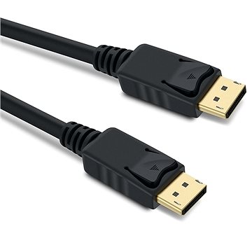 PremiumCord DisplayPort 1.4 přípojný kabel M/M, zlacené konektory, 2m - Video kabel