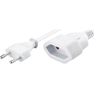 

PremiumCord dvojvidlice 230V 2m bílý
