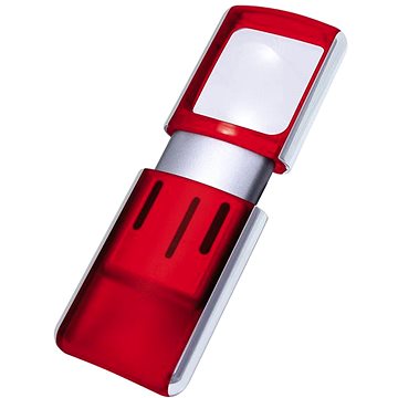 

Lupa WEDO s LED světlem červená