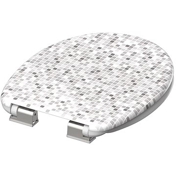 

SCHÜTTE Záchodové prkénko pomalé zavírání MOSAIK GRAU