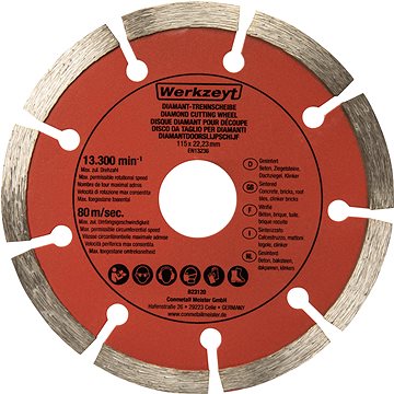 

WERKZEYT Diamantový řezný kotouč 115 mm