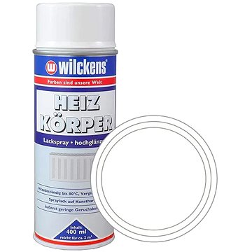 

Wilckens Bílá lesklá barva na topení ve spreji Heizkoerper Lackspray 400 ml bílá