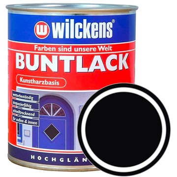 

Wilckens Syntetická vrchní barva vysoký lesk Buntlack Hochglaezend 750 ml, černá