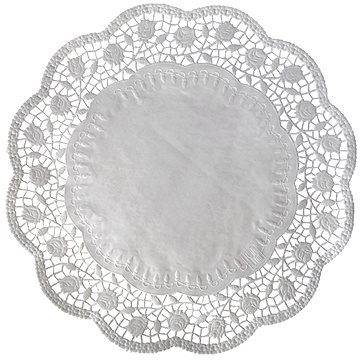 

Wimex Dekorativní krajka kulatá bílá, průměr 40 cm - 100 ks