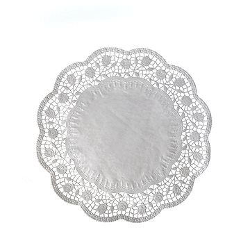 

Wimex Dekorativní krajka kulatá bílá, průměr 24 cm - 100 ks