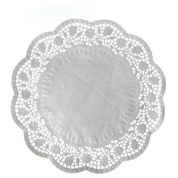 

Wimex Dekorativní krajka kulatá bílá, průměr 32 cm - 6 ks