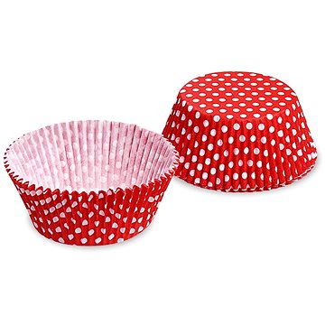 

Wimex Cukrářský košíček Puntíky bílo/červený průměr 50 × 30 mm - 40 ks