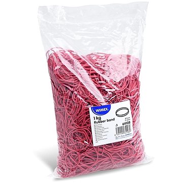 

Wimex Gumičky průměr 8 cm/šíře 1 mm/1 kg - červené