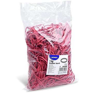 

Wimex Gumičky průměr 8 cm/šíře 4 mm/1 kg - červené