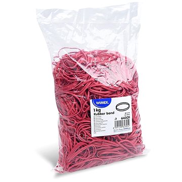 

Wimex Gumičky průměr 5 cm/šíře 3 mm/1 kg - červené